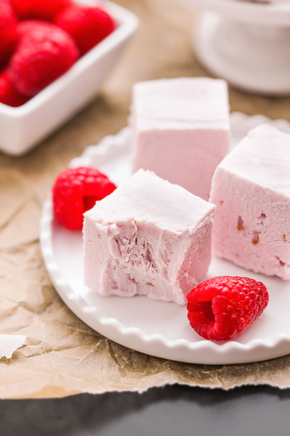 Desserts With Benefits Healthy Raspberry Coconut Fudge refined Sugar 