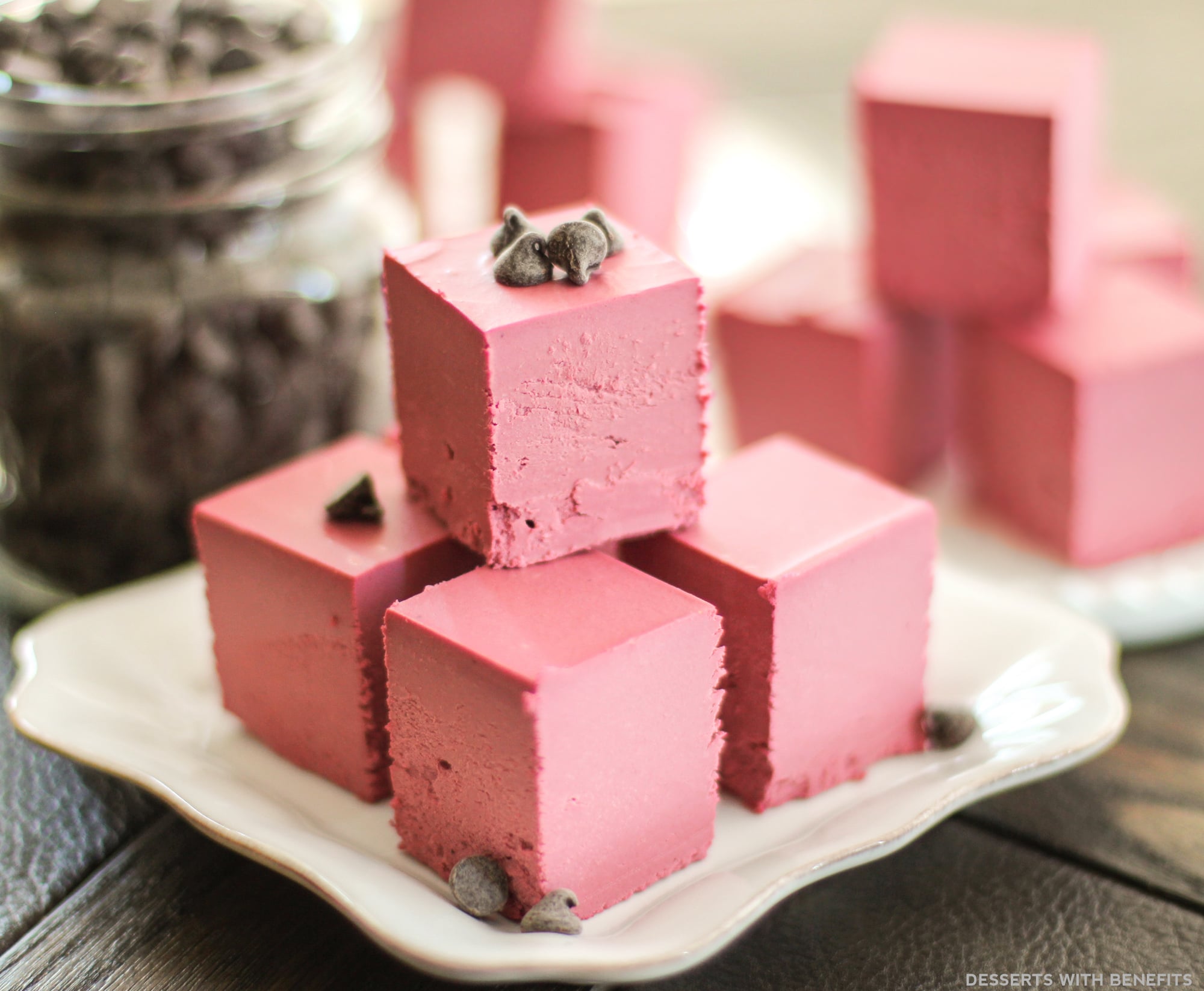 Desserts With Benefits Healthy Raw Red Velvet Fudge (no bake, sugar