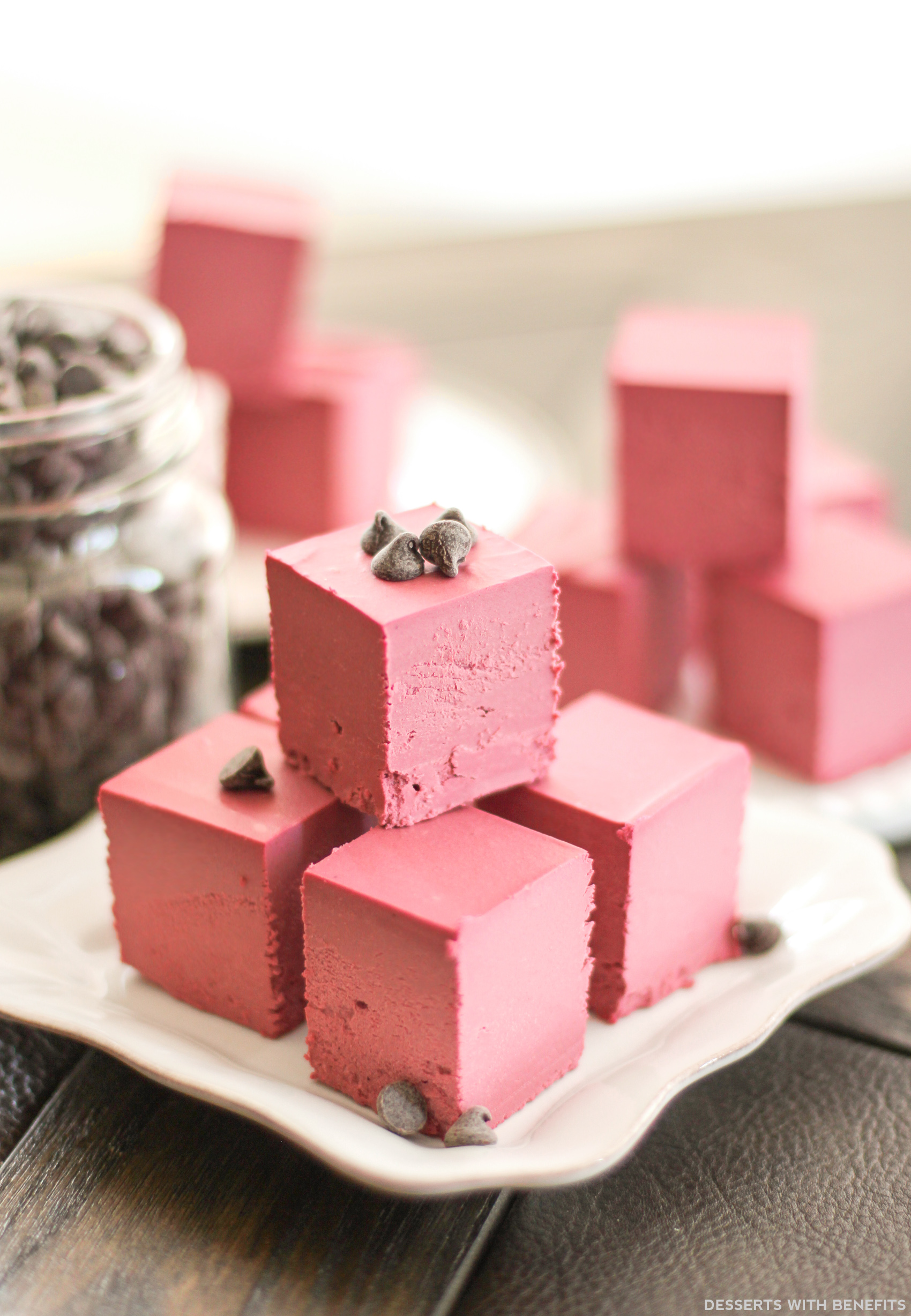 Desserts With Benefits Healthy Raw Red Velvet Fudge (no bake, sugar