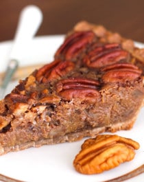 Healthy Vegan Pecan Pie Recipe from the Naughty or Nice Cookbook (the ULTIMATE healthy dessert cookbook!)