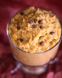 Healthy Peanut Butter Oatmeal Cookie Dough (sugar free, high protein, gluten free)