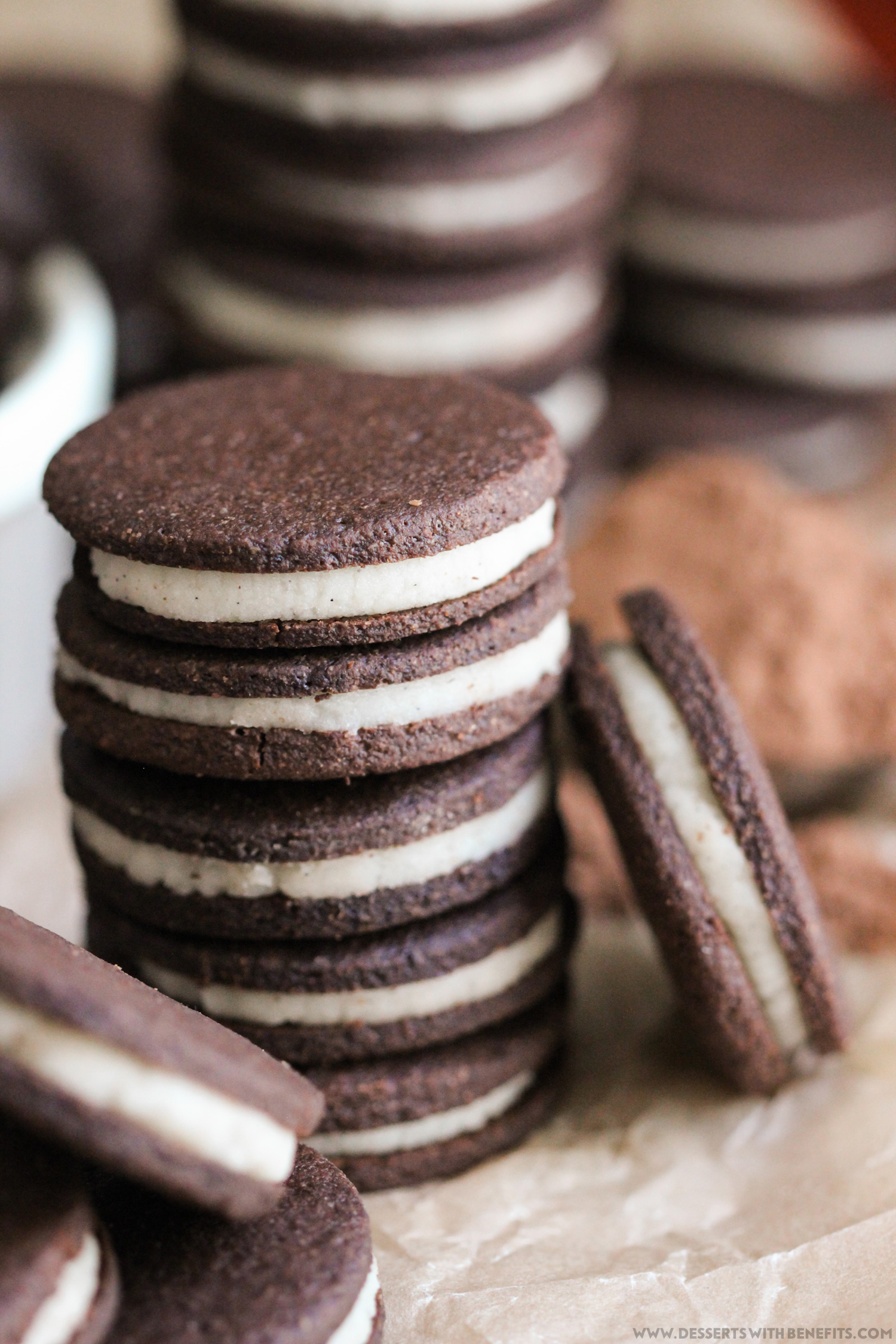 Healthy Homemade Oreos recipe: sugar free, gluten free, dairy free, vegan