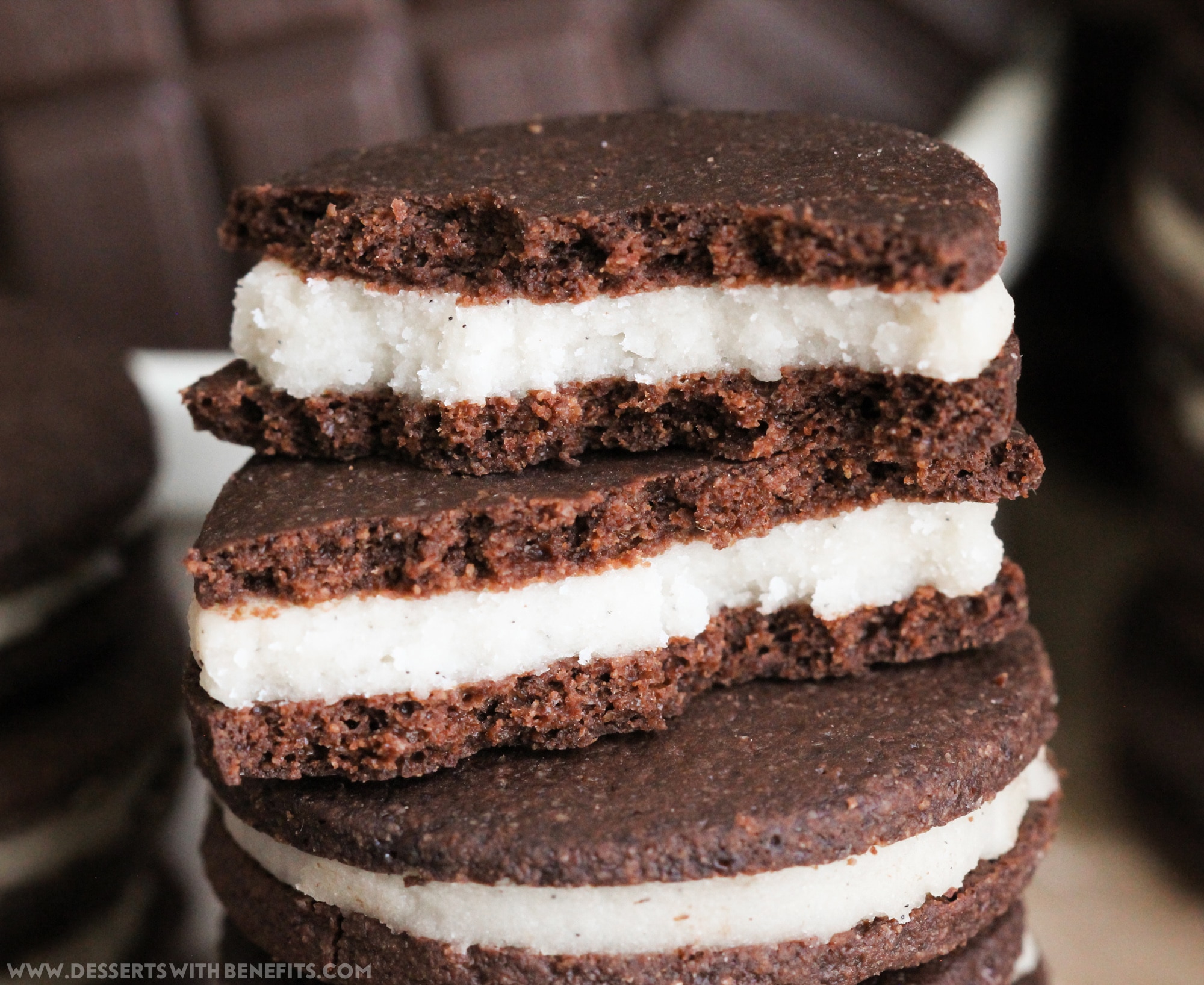 Healthy Homemade Oreos recipe: sugar free, gluten free, dairy free, vegan