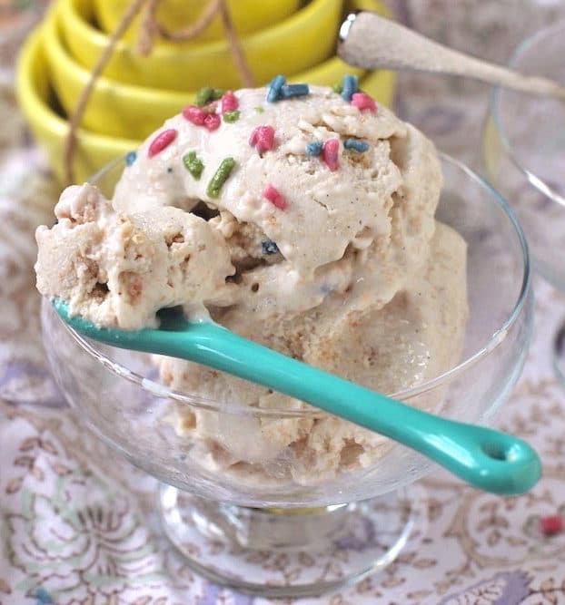 Healthy Funfetti Cake Frozen Yogurt | Desserts With Benefits Blog