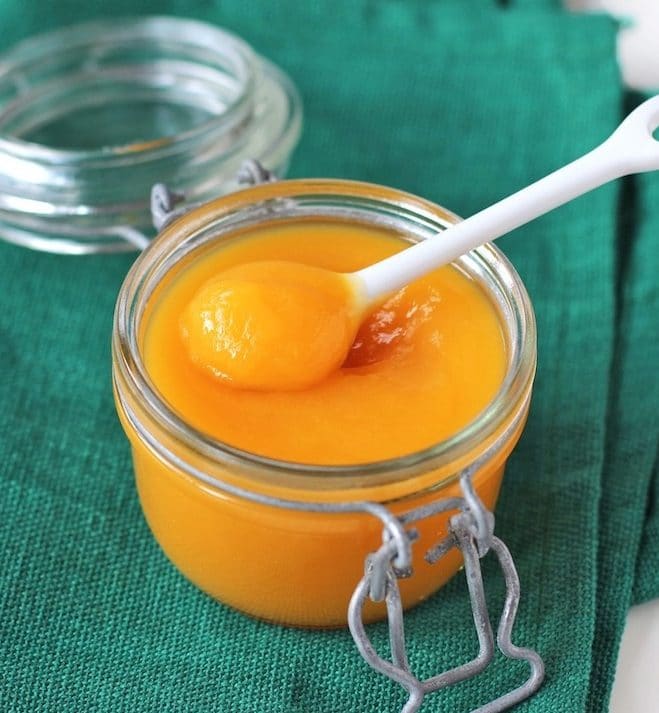 Healthy Homemade Peach Curd (sugar free, fat free, gluten free, dairy free, vegan, paleo)