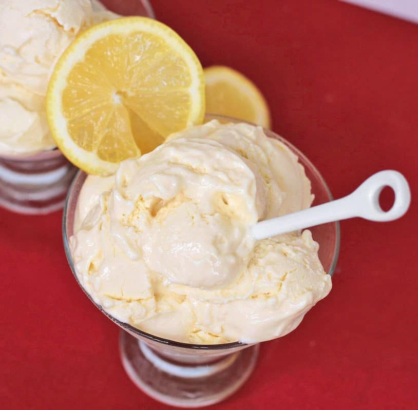 Healthy Lemon Frozen Yogurt - Desserts With Benefits Blog