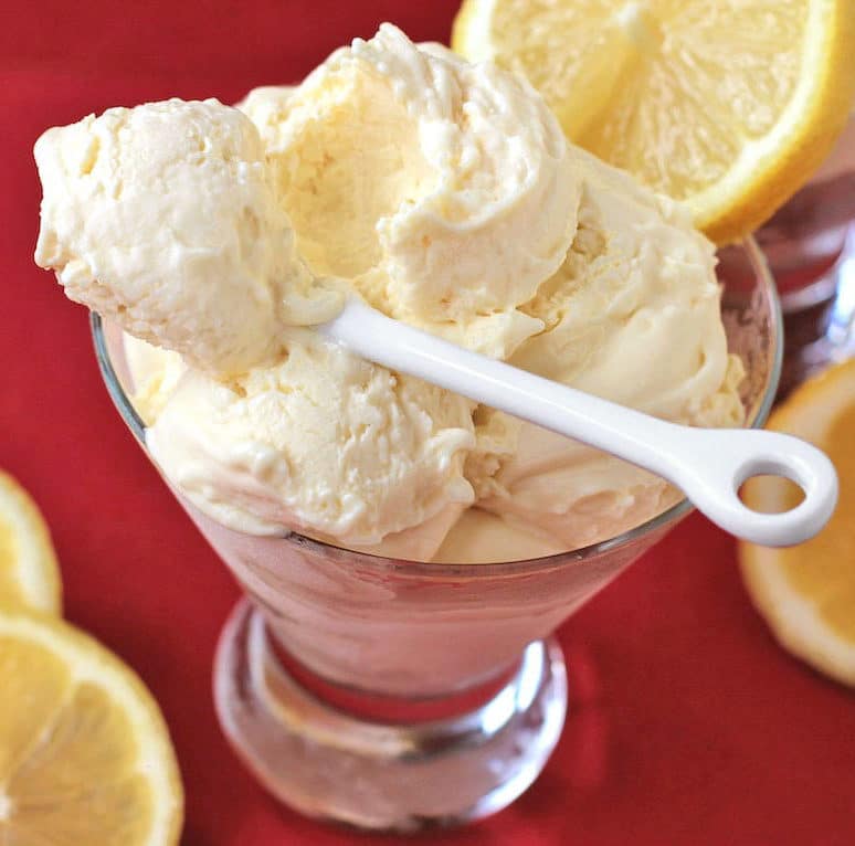 Healthy Lemon Frozen Yogurt - Desserts With Benefits Blog
