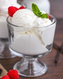 Healthy Vanilla Ice Cream (sugar free, low carb, high protein, keto)