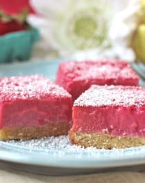 Healthy Raspberry Lemon Bars