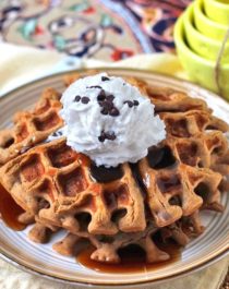 Healthy Quinoa Protein Waffles