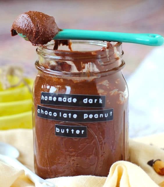 Healthy Homemade Dark Chocolate Peanut Butter
