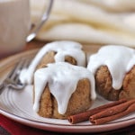 Healthy Cinnamon Buns with Greek Yogurt Frosting