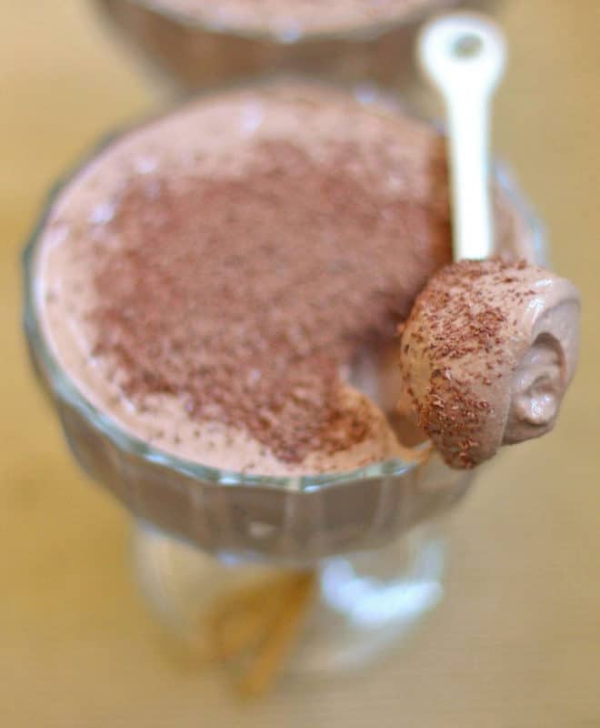 healthy chocolate mousse pudding