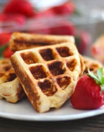 Healthy Low Carb and Gluten Free Waffles - Healthy Dessert Recipes at Desserts with Benefits