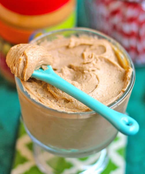 This Healthy Protein-Packed Peanut Butter has more fiber, more protein, less calories, and less fat than regular peanut butter, but it tastes JUST AS GOOD!