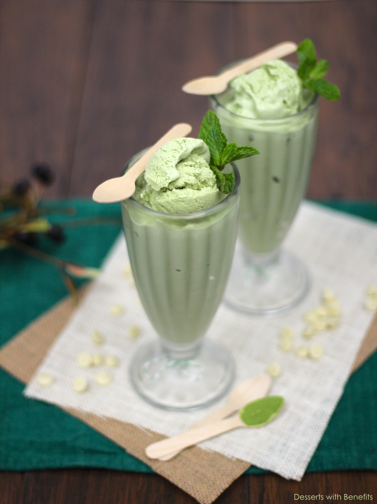 Healthy Matcha Green Tea Ice Cream - Healthy Dessert Recipes at Desserts with Benefits