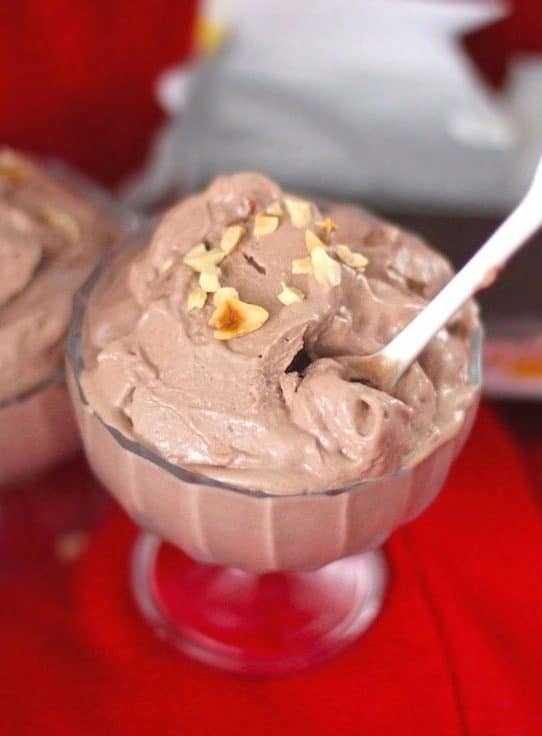 Healthy Nutella Frozen Yogurt - healthy dessert blog