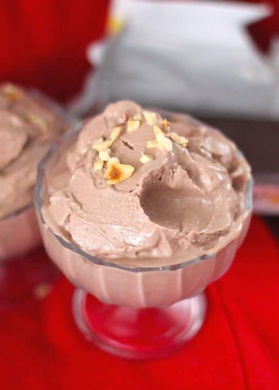 Healthy Nutella Frozen Yogurt - healthy dessert blog