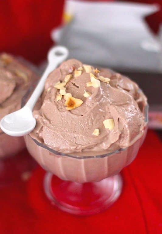 Healthy Nutella Frozen Yogurt - healthy dessert blog