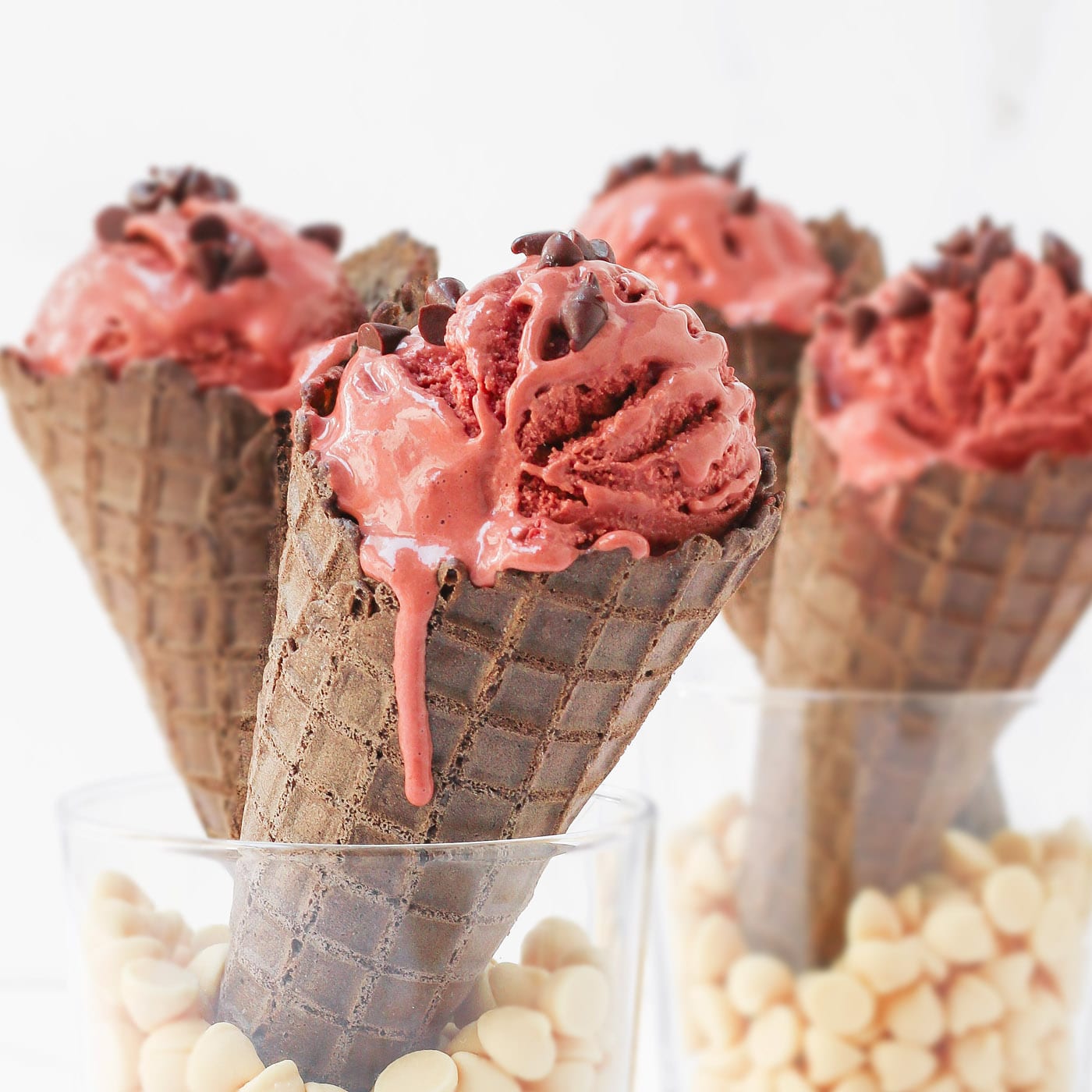 Healthy Red Velvet Cheesecake Ice Cream