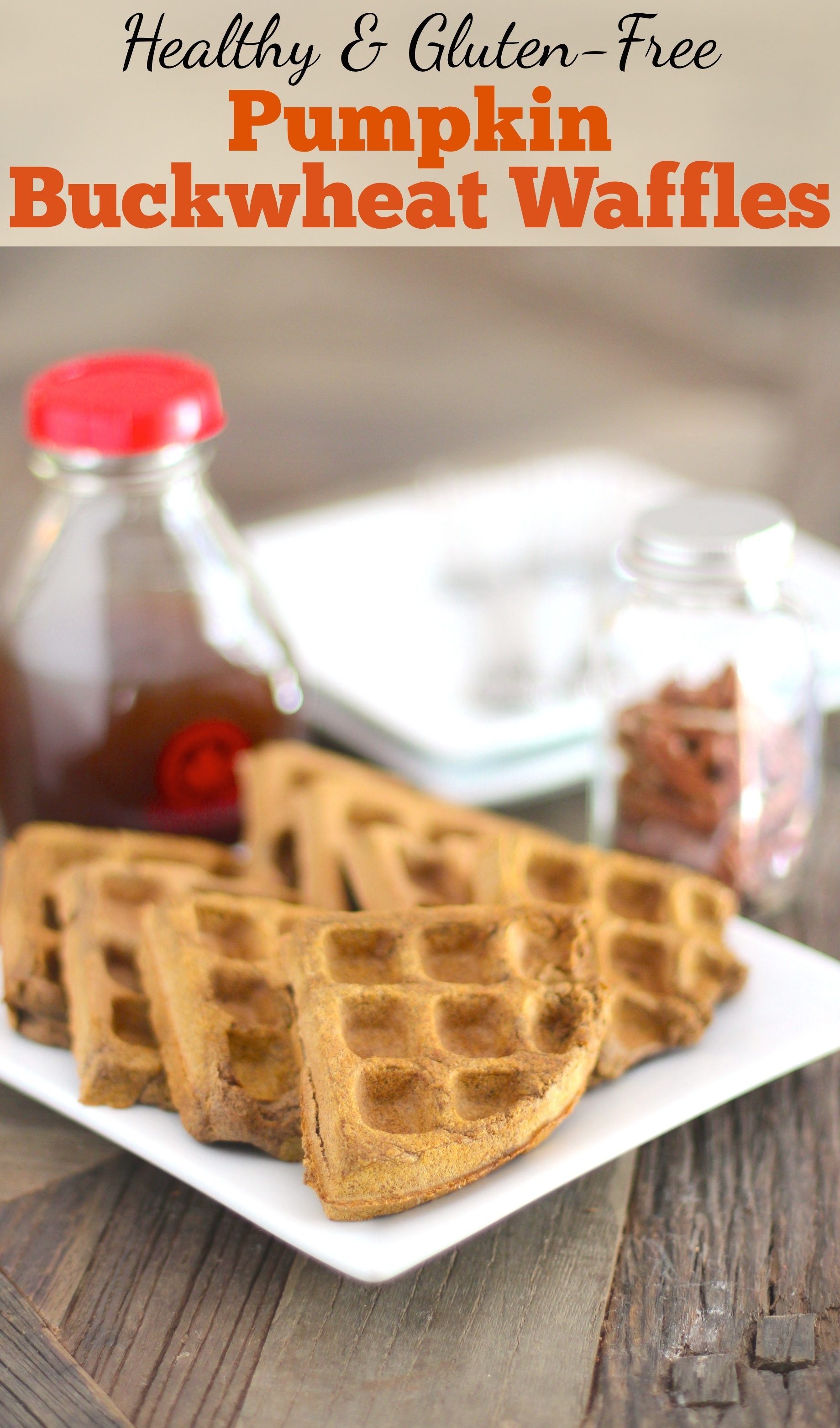 Healthy Pumpkin Buckwheat Waffles (sugar free, low fat, high fiber, high protein, gluten free, vegan) - Healthy Dessert Recipes at Desserts with Benefits