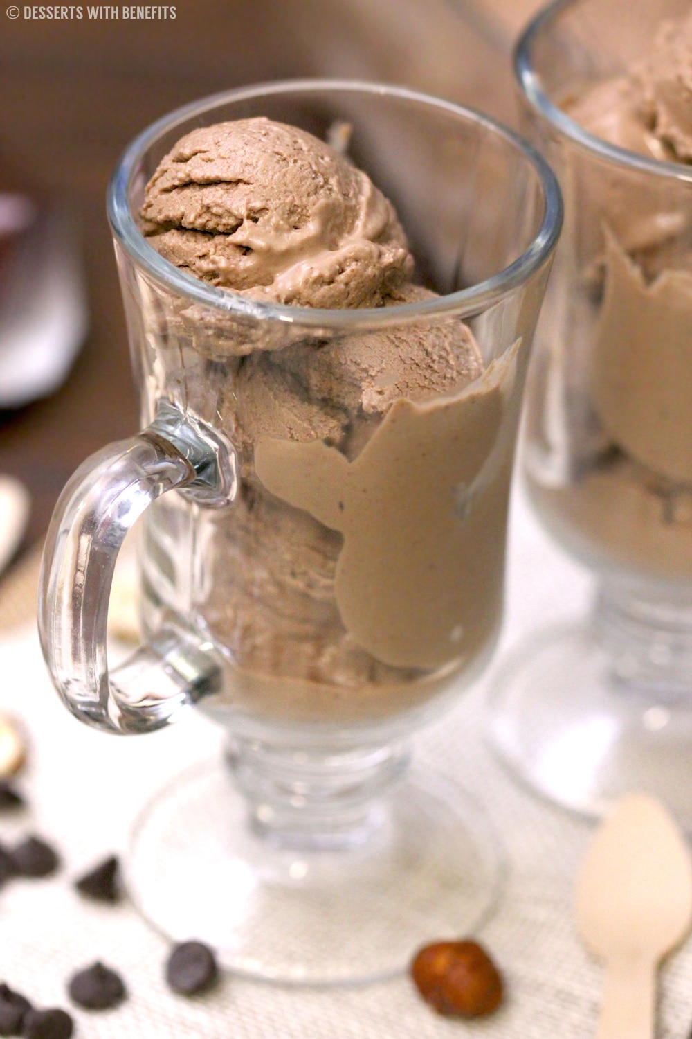 5-ingredient Hazelnut Mocha Ice Cream | low carb, keto, sugar free