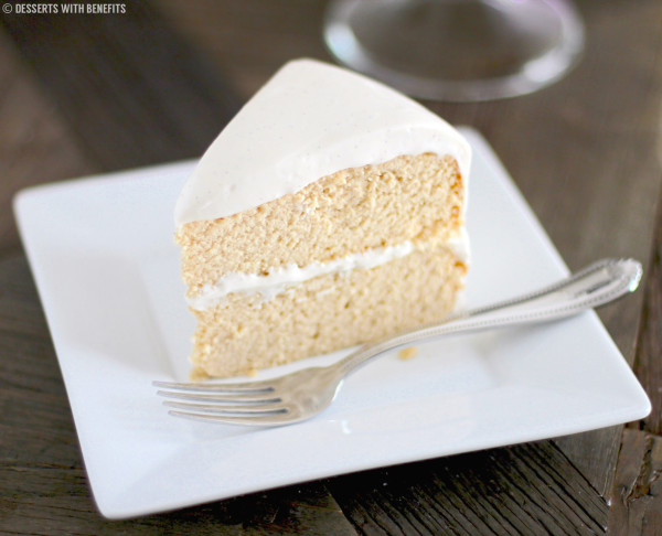 Healthy Gluten Free Vanilla Cake  Sugar Free, Low Carb 