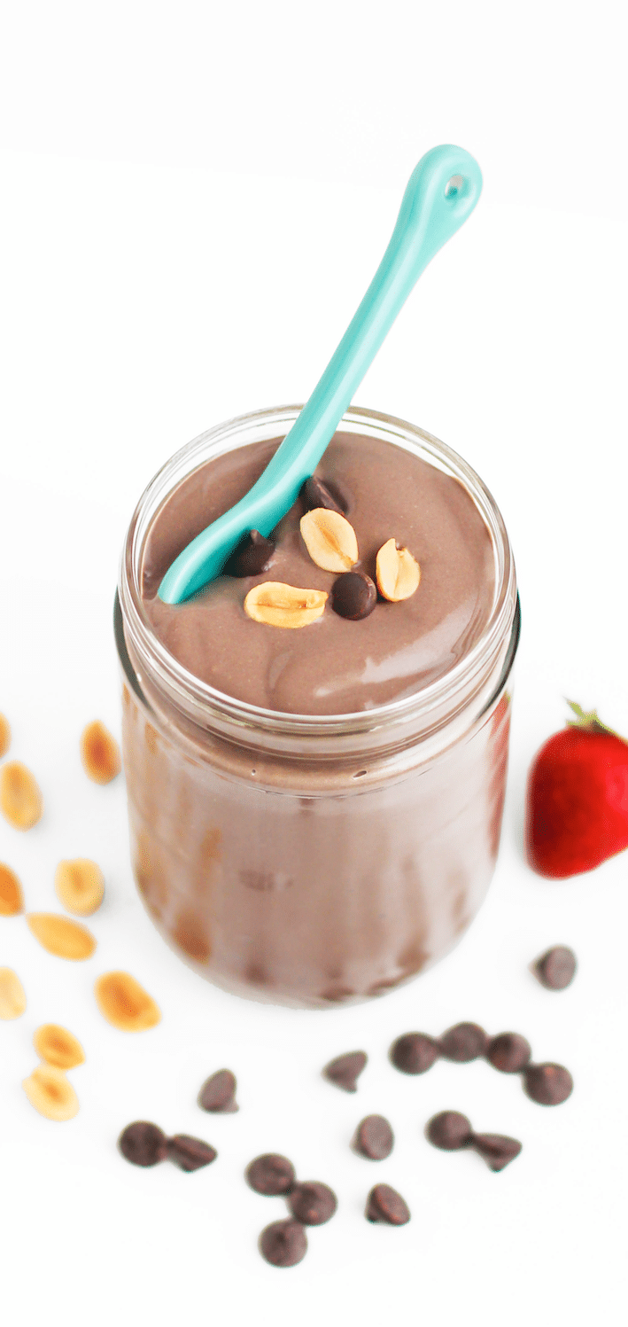 Healthy Chocolate Peanut Butter Mousse recipe - Healthy Dessert Recipes at Desserts with Benefits
