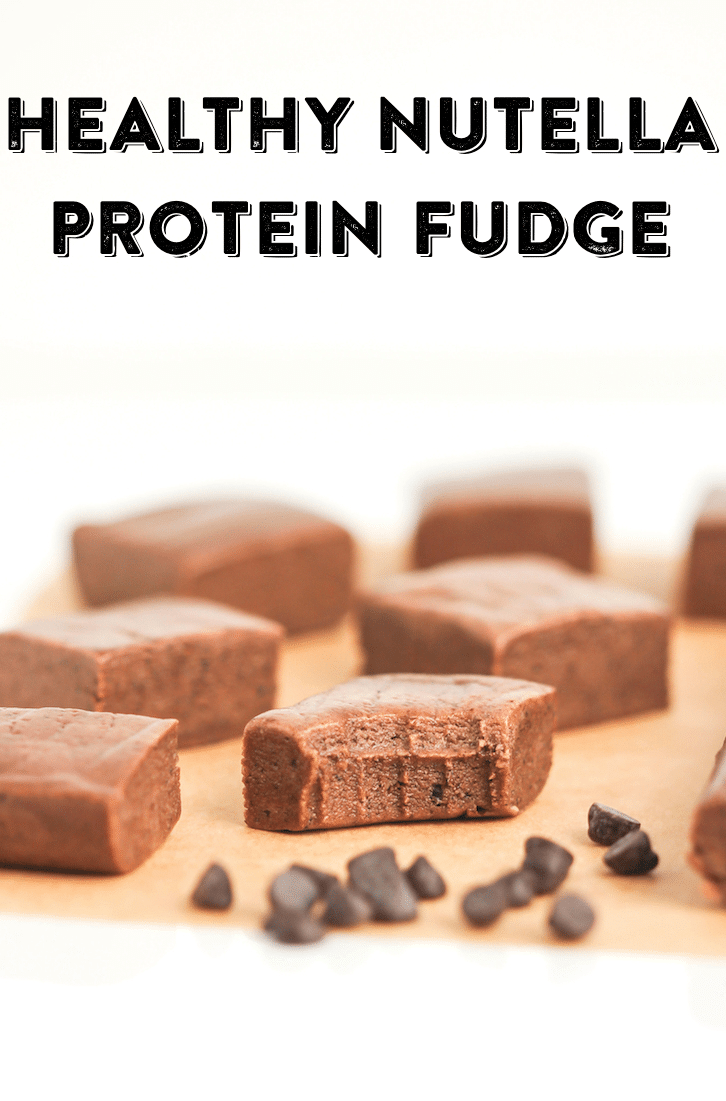 This gluten-free Healthy Nutella Protein Fudge is super sweet, chewy, rich, and delicious, yet it's made without the butter, refined sugar, and corn syrup. -- Healthy Dessert Recipes at the Desserts With Benefits Blog