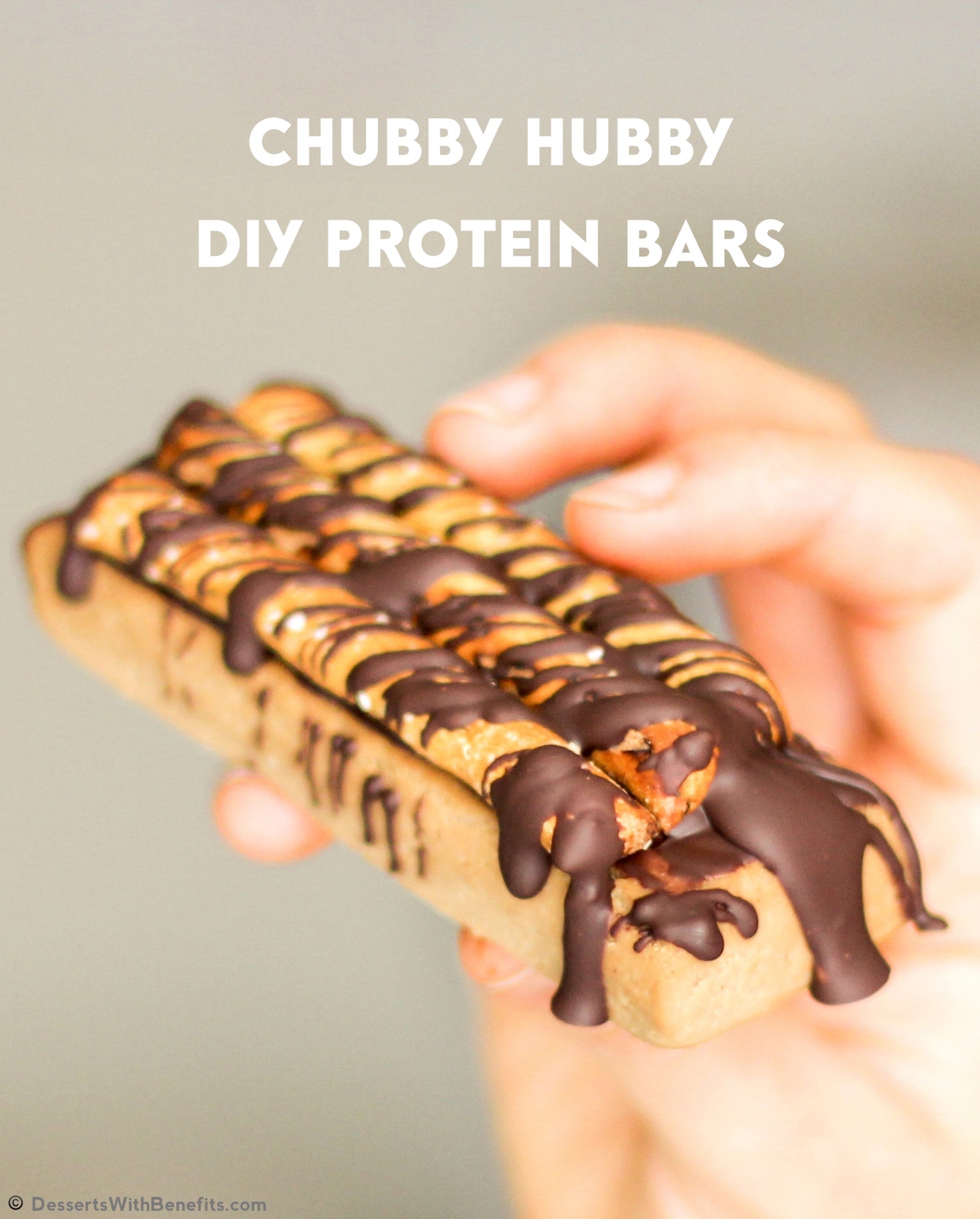 Healthy Chubby Hubby DIY Protein Bars from the DIY Protein Bars Cookbook (high protein, high fiber, gluten free option, vegan option)