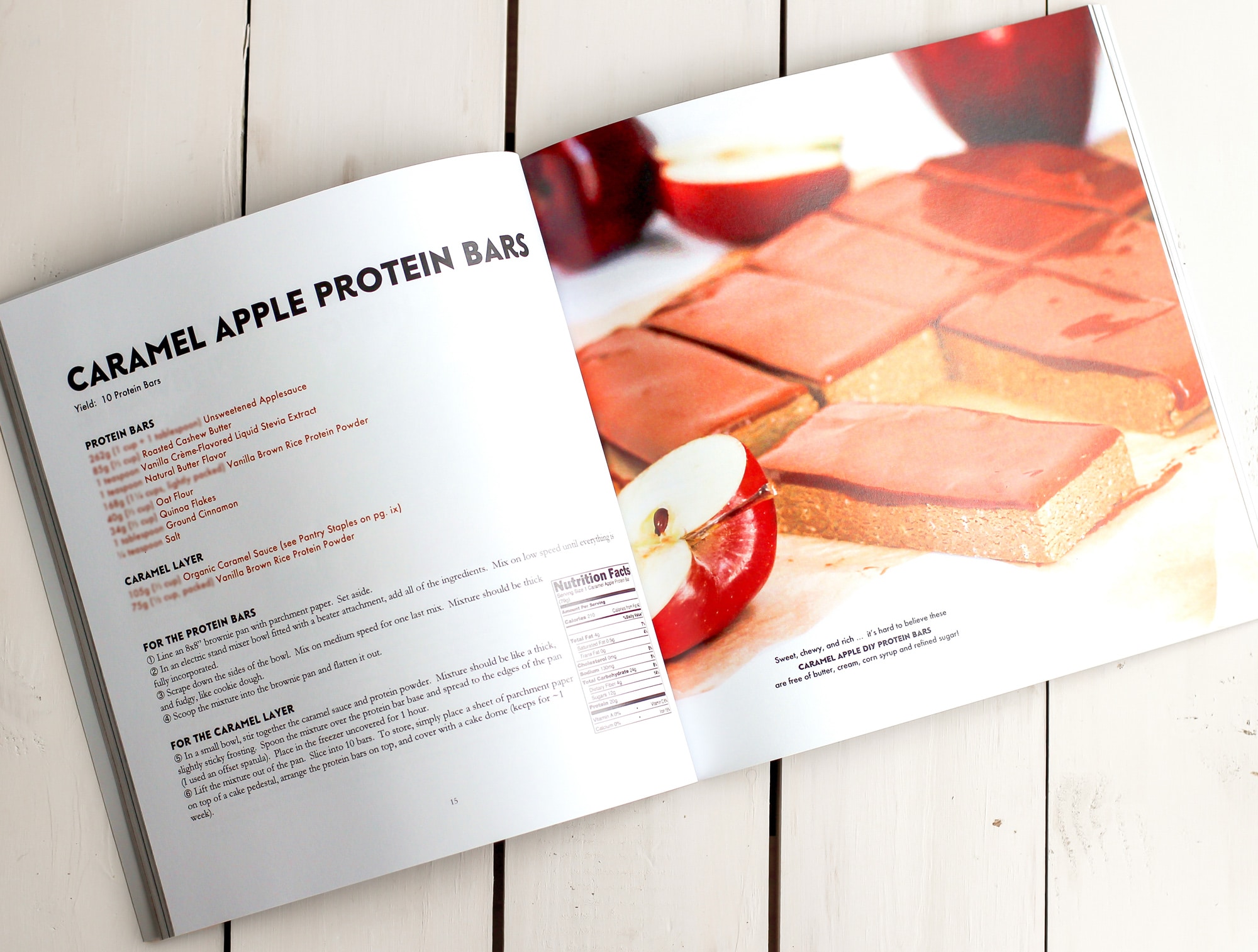 The DIY Protein Bars Cookbook is a collection of 48 easy, healthy, no-bake treats that just happen to be packed with protein! Authored by Jessica Stier of the Desserts with Benefits Blog