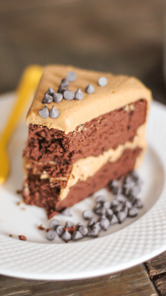 Gluten Free Chocolate Cake With Sugar Free Peanut Butter Frosting