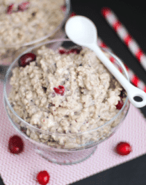 Healthy Cranberry Oatmeal recipe (refined sugar free, gluten free, vegan) - Desserts with Benefits