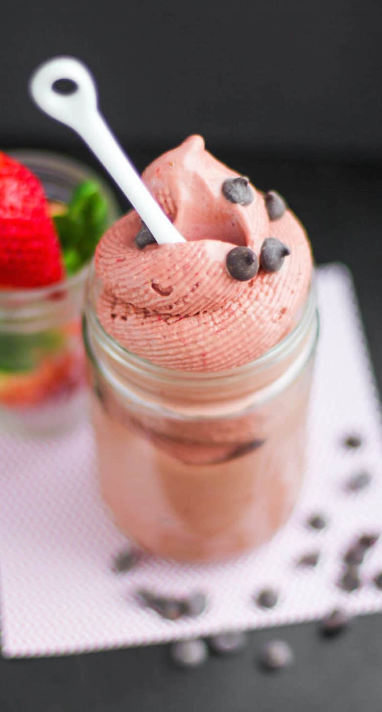 Chocolate-Covered Strawberry Ice Cream – Healthy Dessert Recipes at The Desserts With Benefits Blog