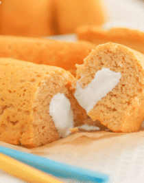 Healthy Homemade Twinkies recipe (sugar free, low carb, low fat, high protein, gluten free) - Desserts with Benefits