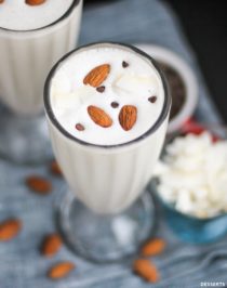 Healthy Almond Joy Milkshake (sugar free, high protein) - Desserts with Benefits