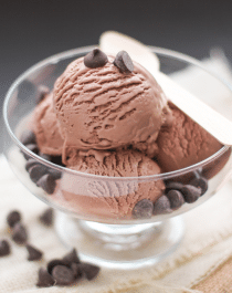 Healthy Chocolate Ice Cream (sugar free, low carb, high protein, eggless)
