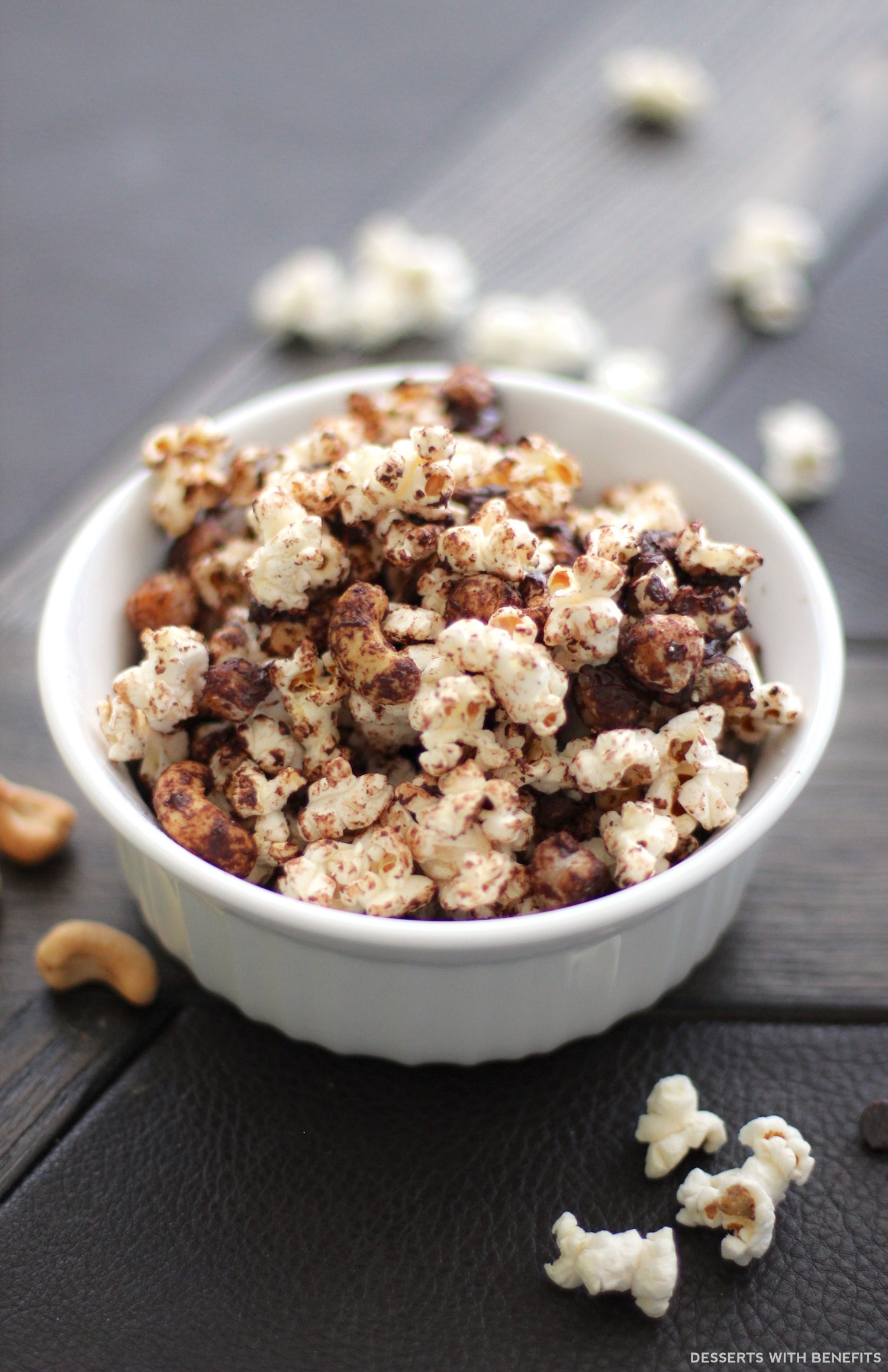 Desserts With Benefits Healthy Chocolate Cashew Popcorn - the Perfect Snack for Game Day! (sugar ...