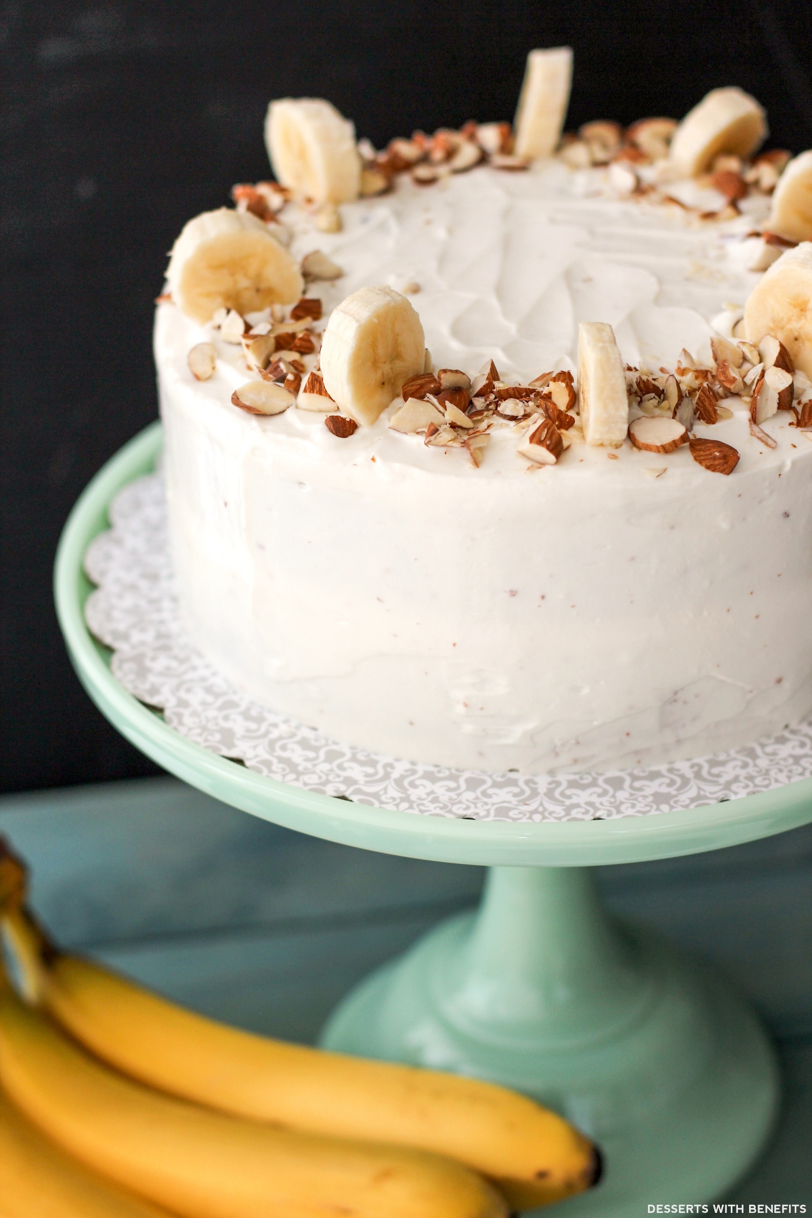 Gluten Free Healthy Banana Cake With Cream Cheese Frosting Recipe