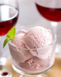 Healthy Red Wine Ice Cream (no sugar added, high protein)