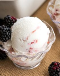 Healthy Berry Swirl Ice Cream (refined sugar free, high protein) - Healthy Dessert Recipes at Desserts with Benefits