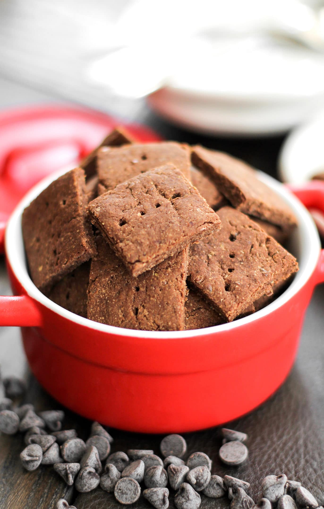 Healthy Chocolate Flax Crackers (refined sugar free, low fat, high protein, high fiber, gluten free, vegan) - Healthy Dessert Recipes at Desserts with Benefits