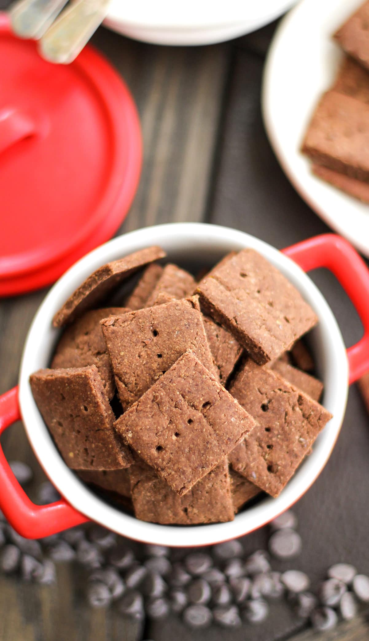 Healthy Chocolate Flax Crackers (refined sugar free, low fat, high protein, high fiber, gluten free, vegan) - Healthy Dessert Recipes at Desserts with Benefits