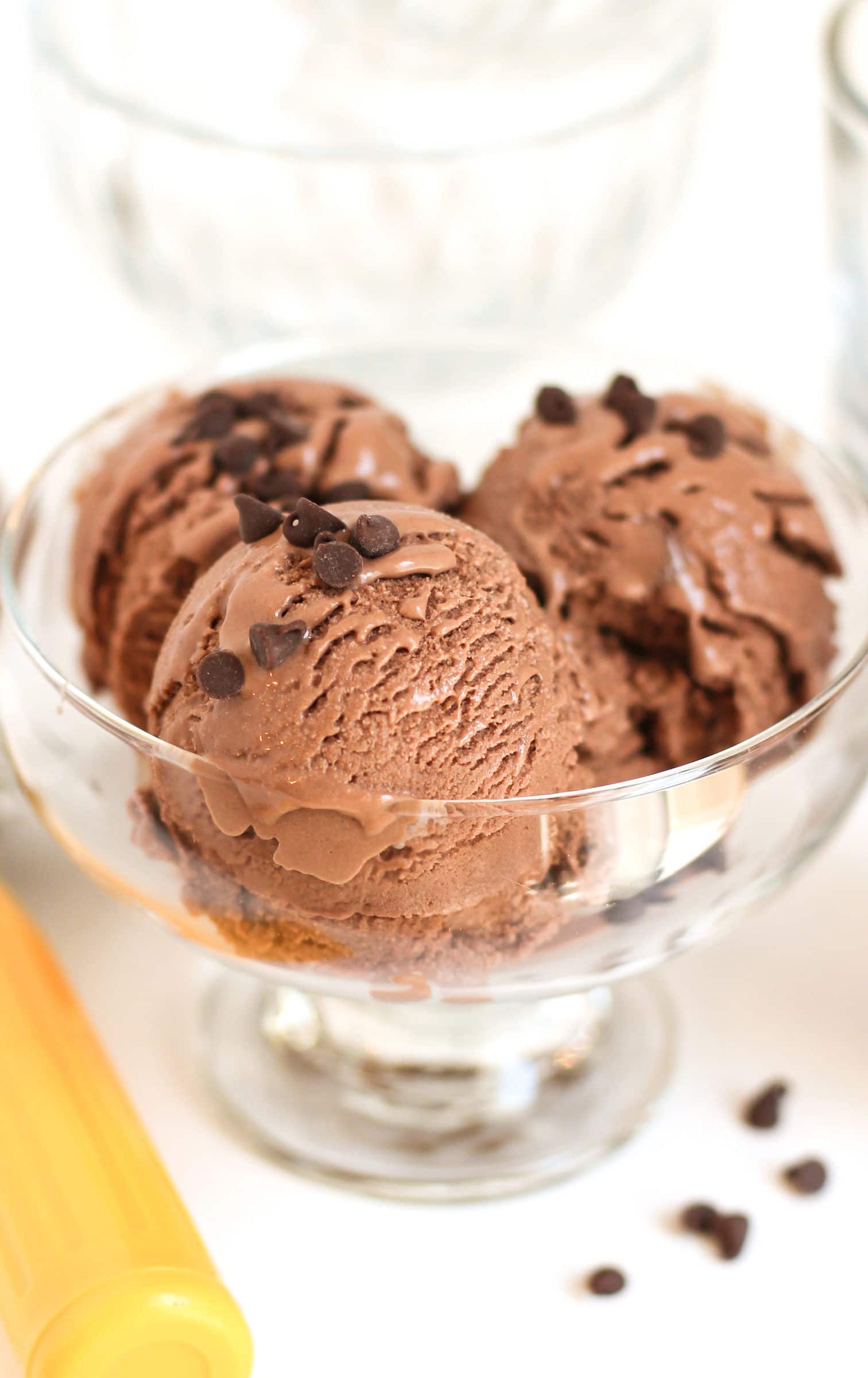 Healthy Sugar-Free Double Chocolate Protein Frozen Yogurt ...