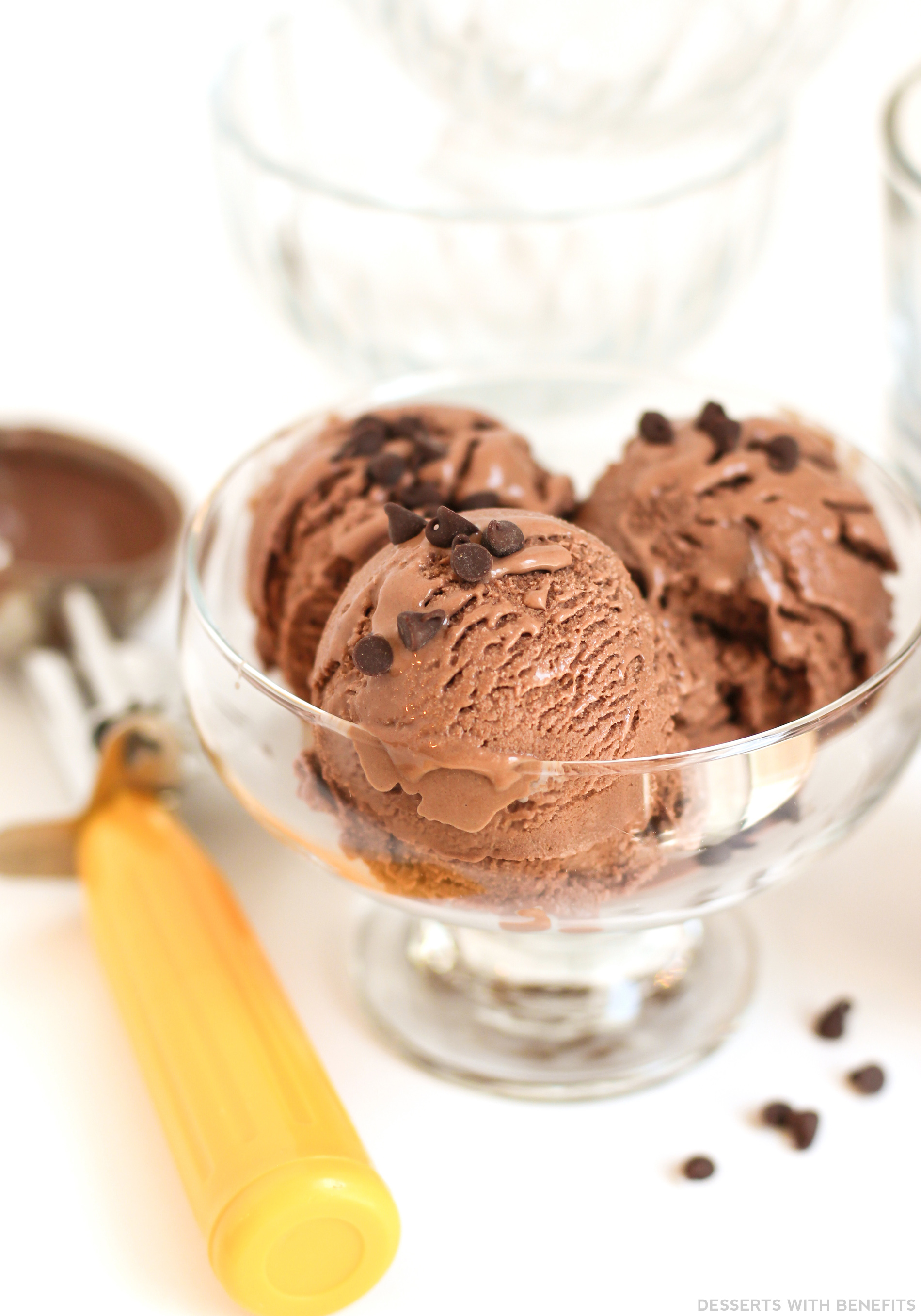 Healthy Double Chocolate Protein Frozen Yogurt Recipe ...
