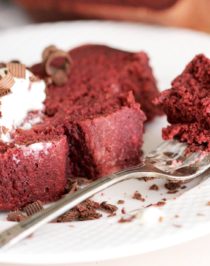 Healthy Red Velvet Loaf (all natural, refined sugar free, low fat, high fiber, high protein, gluten free) - Healthy Dessert Recipes at Desserts with Benefits