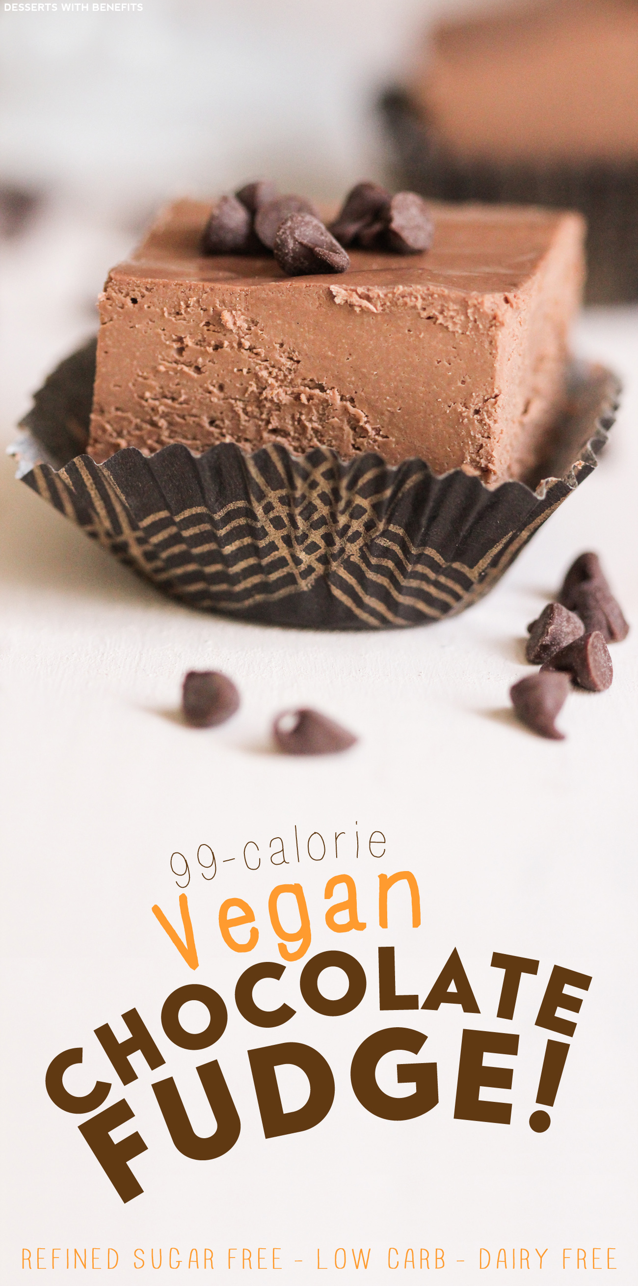 Healthy Potluck Dessert Recipes: Healthy Vegan Dark Chocolate Fudge (refined sugar free, low carb, gluten free, dairy free) - Healthy Dessert Recipes at Desserts with Benefits