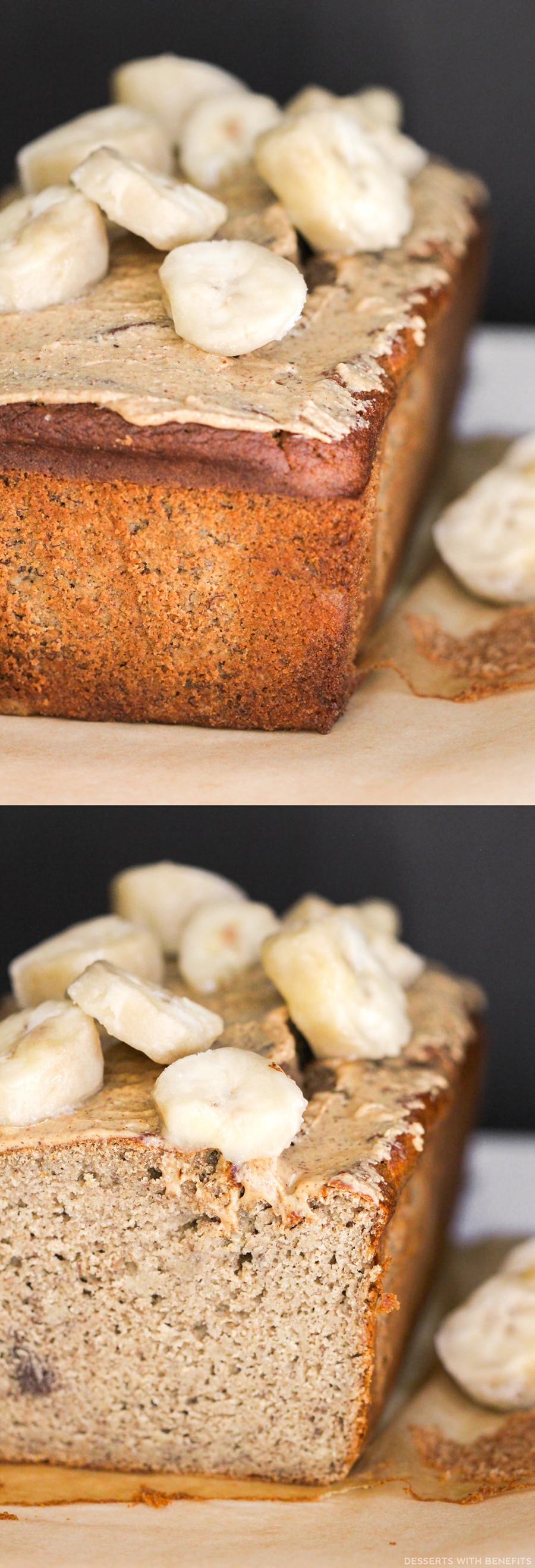 Healthy Banana Bread (sugar free, high protein, high fiber, gluten free, dairy free)