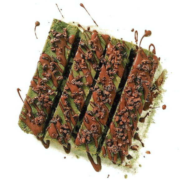 Healthy Matcha Green Tea Fudge DIY Protein Bars from the DIY Protein Bars Cookbook – authored by Jessica Stier of the Desserts with Benefits Blog