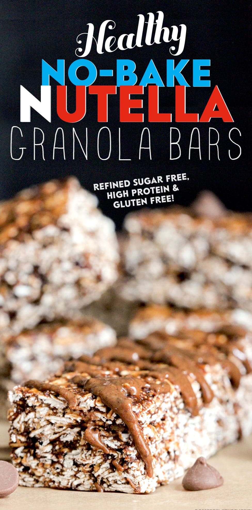 Gluten-Free Nutella Granola Bars Recipe | No-Bake, High ...